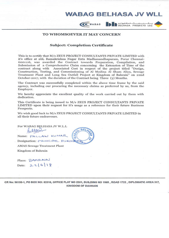 ZEUS Project Consultants Private Limited